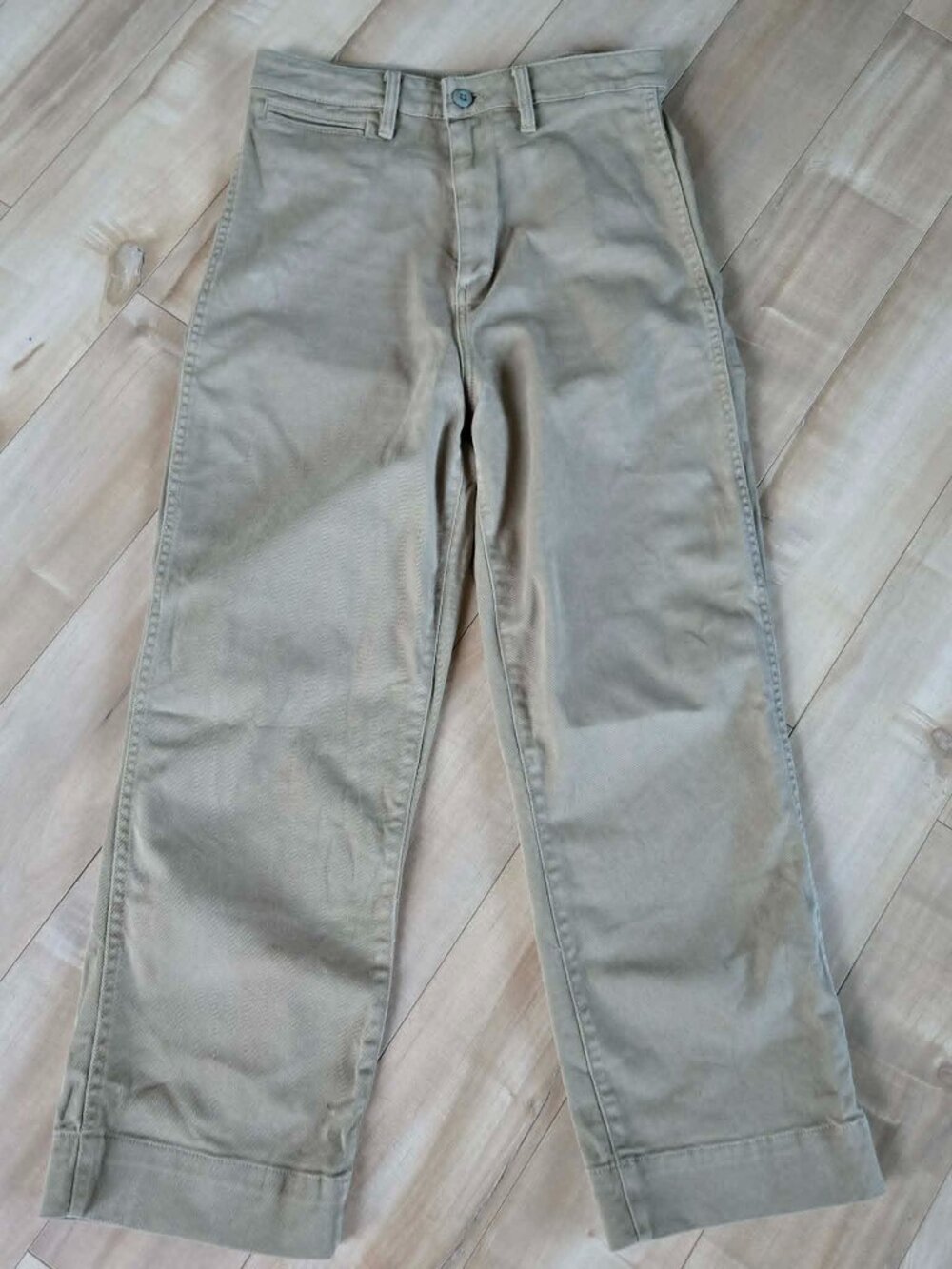 Quince Ultra-Stretch Straight Leg Chino Pants Khaki Tan Size 27 Workwear - Picture 1 of 11